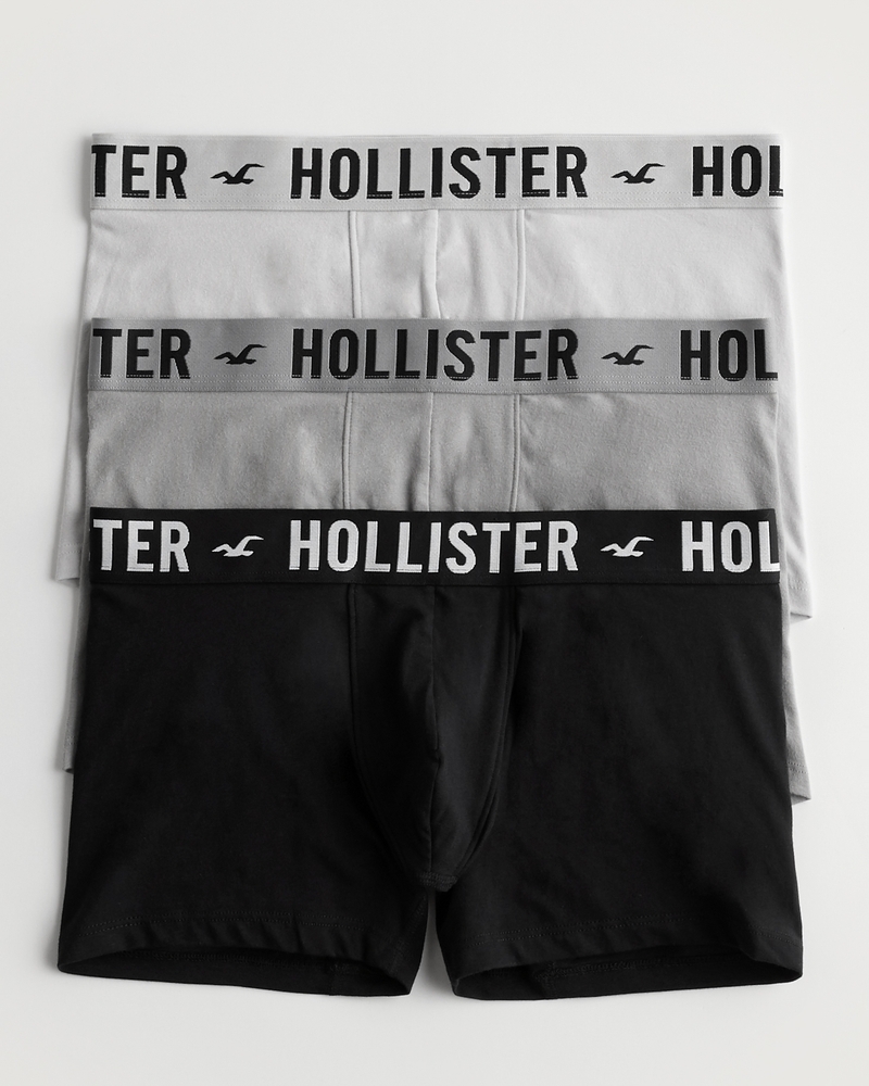 LOT OF 10 Hollister Mens Boxer Trunk underwear Medium size Brand New RED OR  GREY EUR 92,87 - PicClick FR