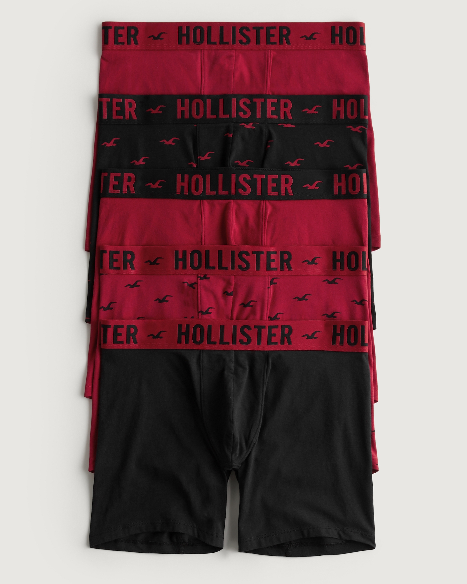 NWT Hollister Classic Trunk Boxer Briefs Red Underwear XLarge (35-36)