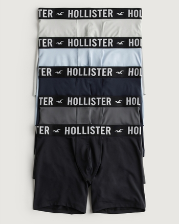 Hollister Boxers Size: XS Color: Black and - Depop