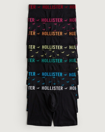 Men s Longer Length Boxer Brief 7 Pack Men s Underwear Socks HollisterCo
