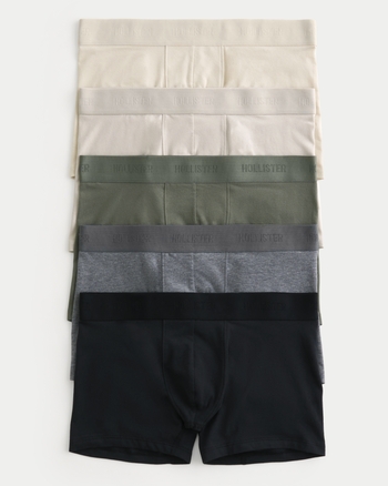 Hombres Paquete de 5 calzoncillos boxers de largo clasico Hombres Paquetes con varios pares HollisterCo