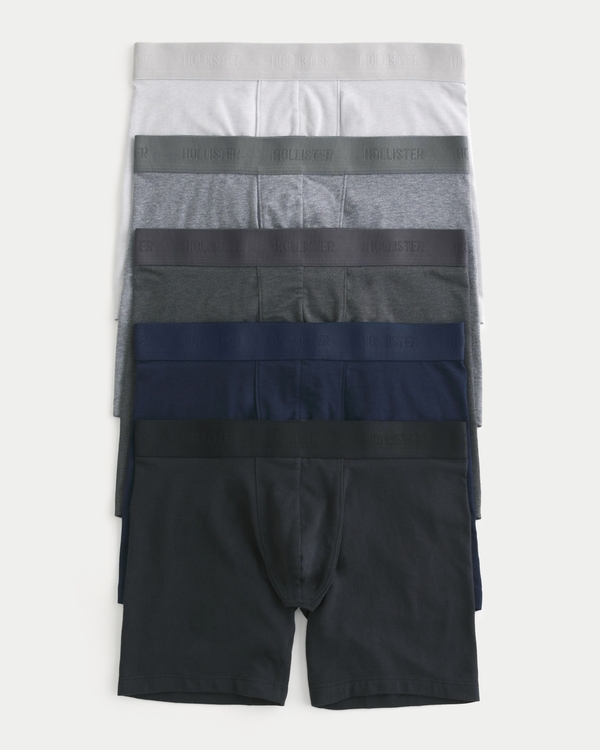 Longer-Length Boxer Brief 5-Pack, Grey Multi view 1