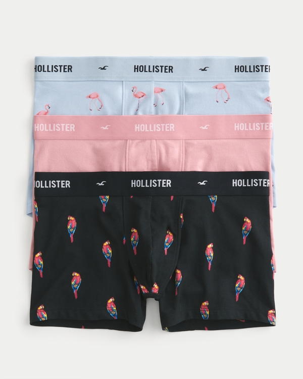 Hollister Gilly Hicks Loose Boxer/ Underwear Light Brown Pattern Size XL