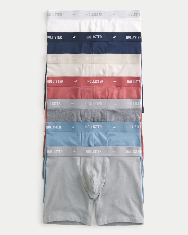 Hombres Pack de 7 calzoncillos boxers largos Hombres Ropa