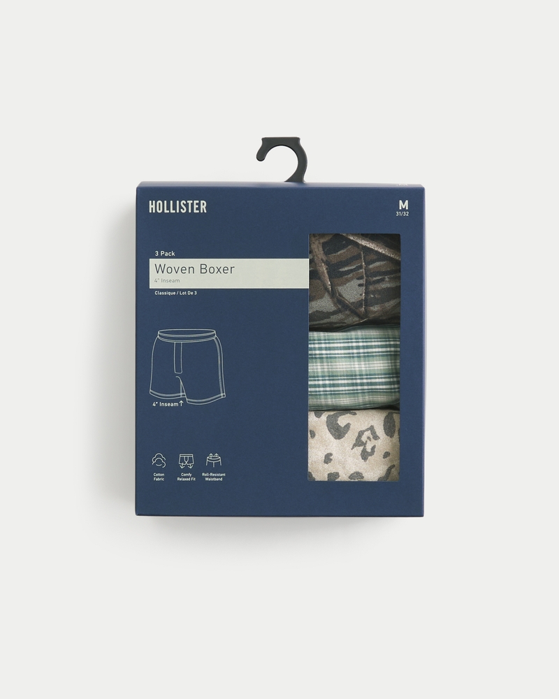 Cotton Boxer Shorts 3-Pack