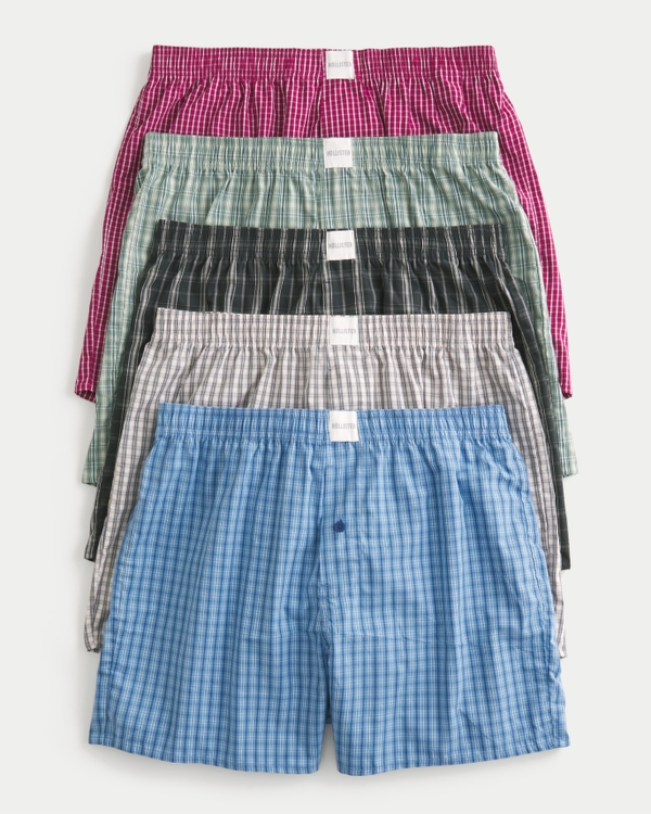 Cotton Boxer Short 5-Pack, Multi view 1