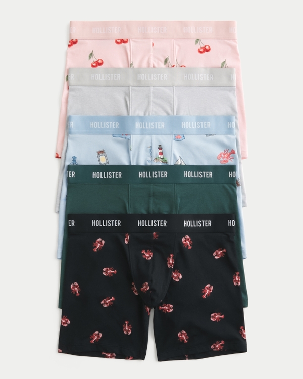 Longer-Length Boxer Brief 5-Pack, Multi view 1