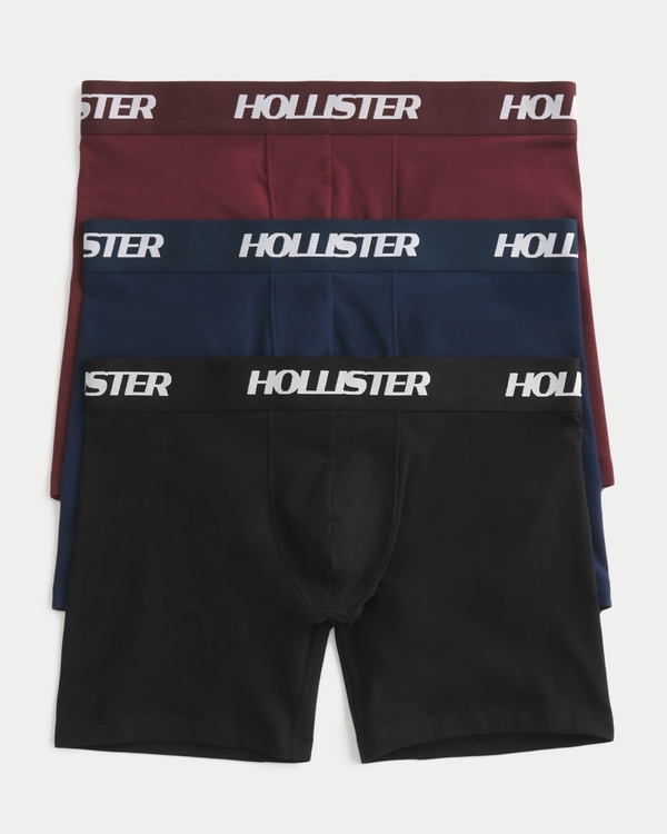 Longer-Length Boxer Briefs 3-Pack, Multi view 1