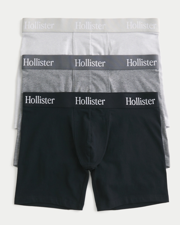 Longer-Length Boxer Briefs 3-Pack, Multi view 1