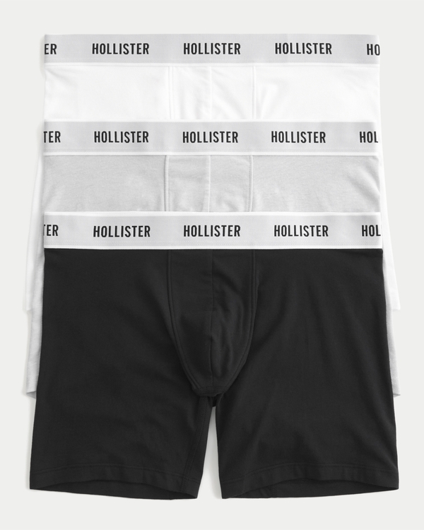 Longer-Length Boxer Briefs 3-Pack, Multi view 1