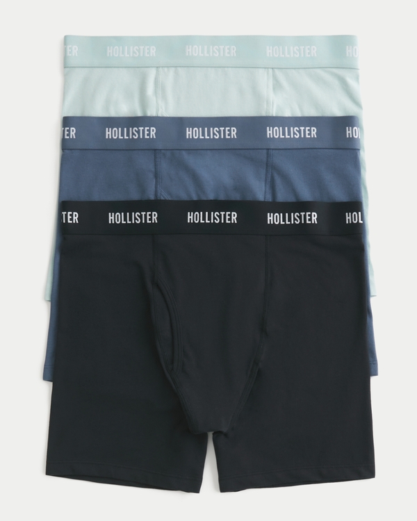 Longer-Length Fly Front Boxer Brief 3-Pack, Multi view 1