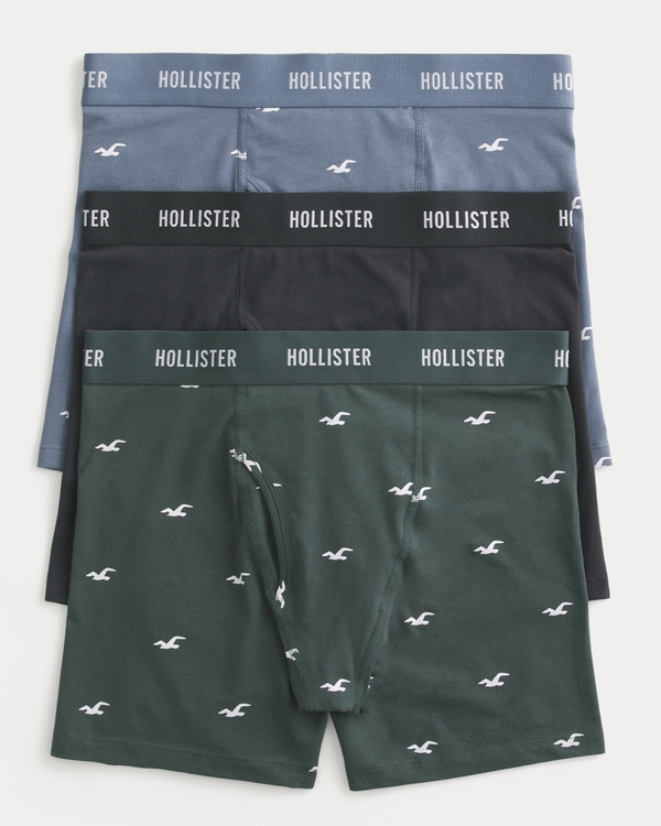 Longer-Length Fly Front Boxer Brief 3-Pack, Multi view 1