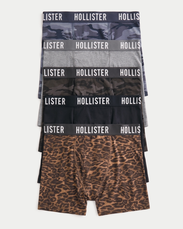 Longer-Length Boxer Brief 5-Pack, Multi view 1