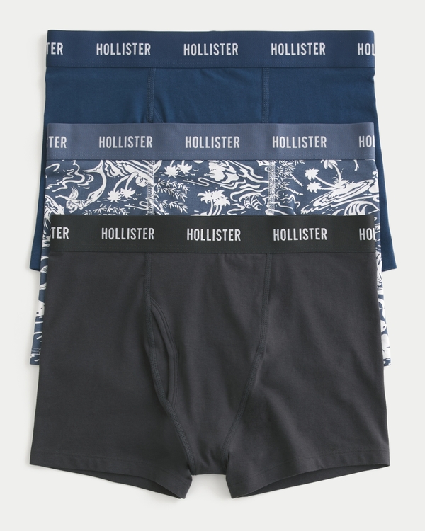 Classic Length Fly Front Boxer Brief 3-Pack, Multi view 1