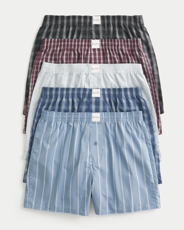 Cotton Boxer Shorts 5-Pack, Multi view 1