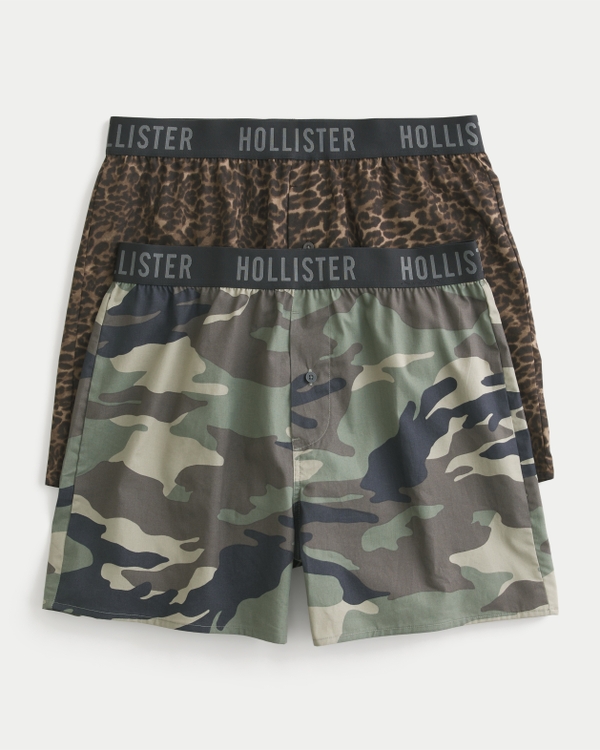 Cotton Fly Front Boxer Short 2-Pack, Multi view 1