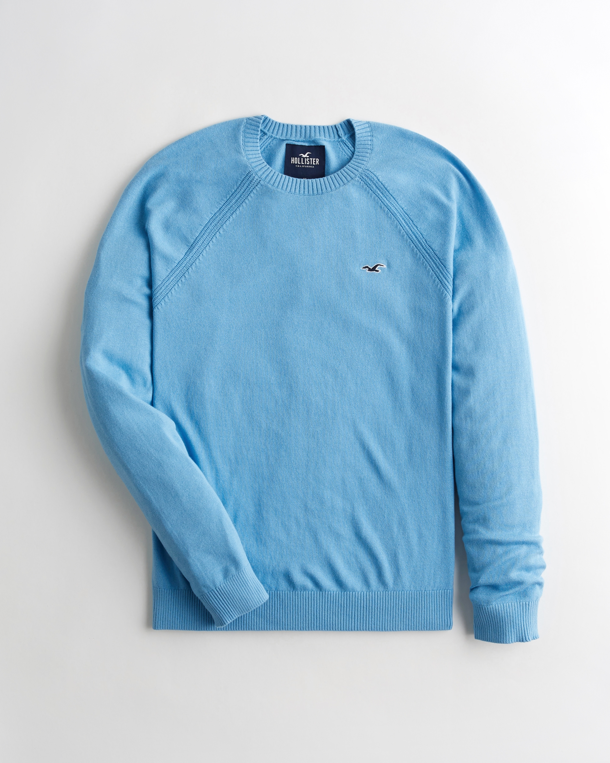 cable crewneck sweater hollister