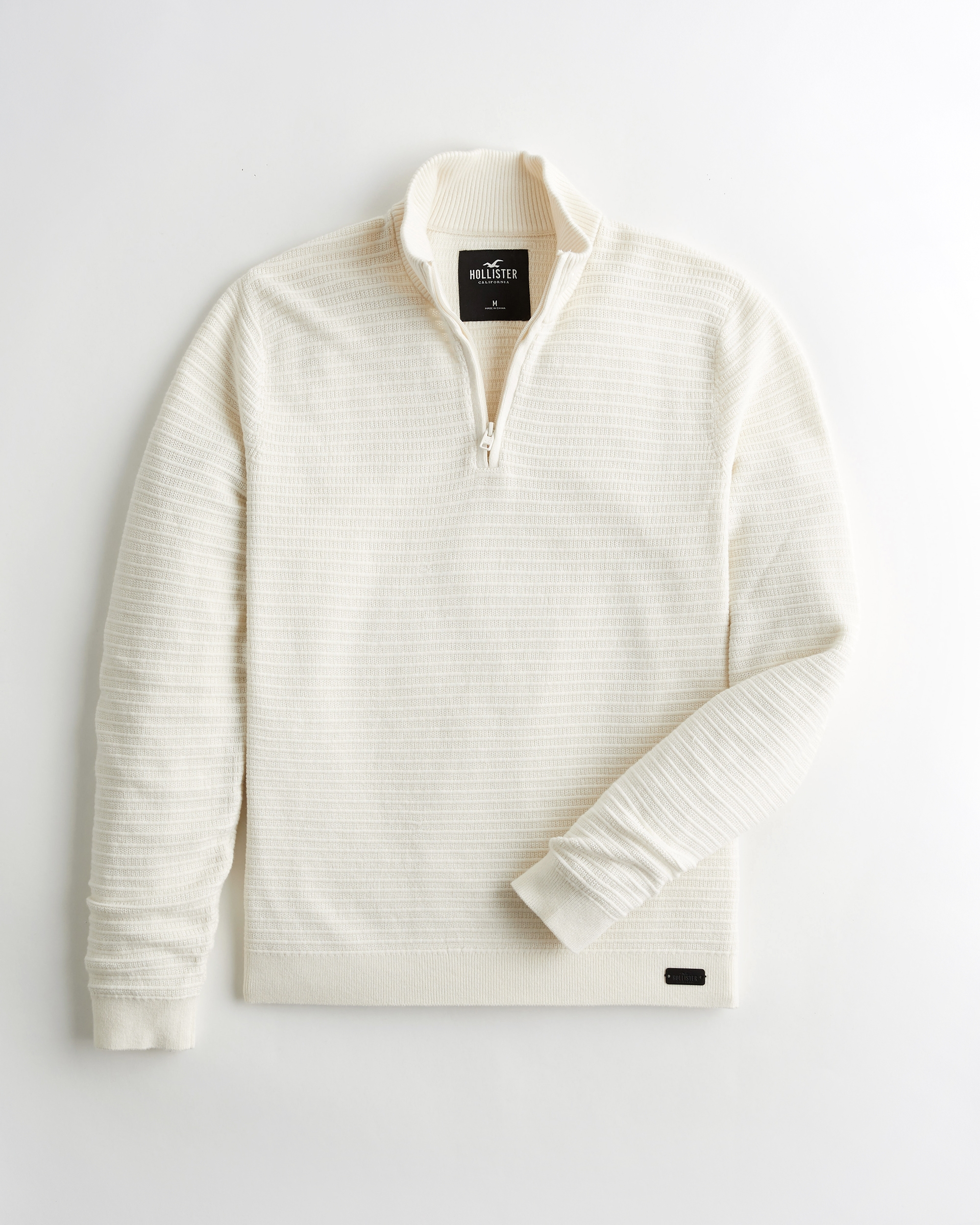 cable crewneck sweater hollister