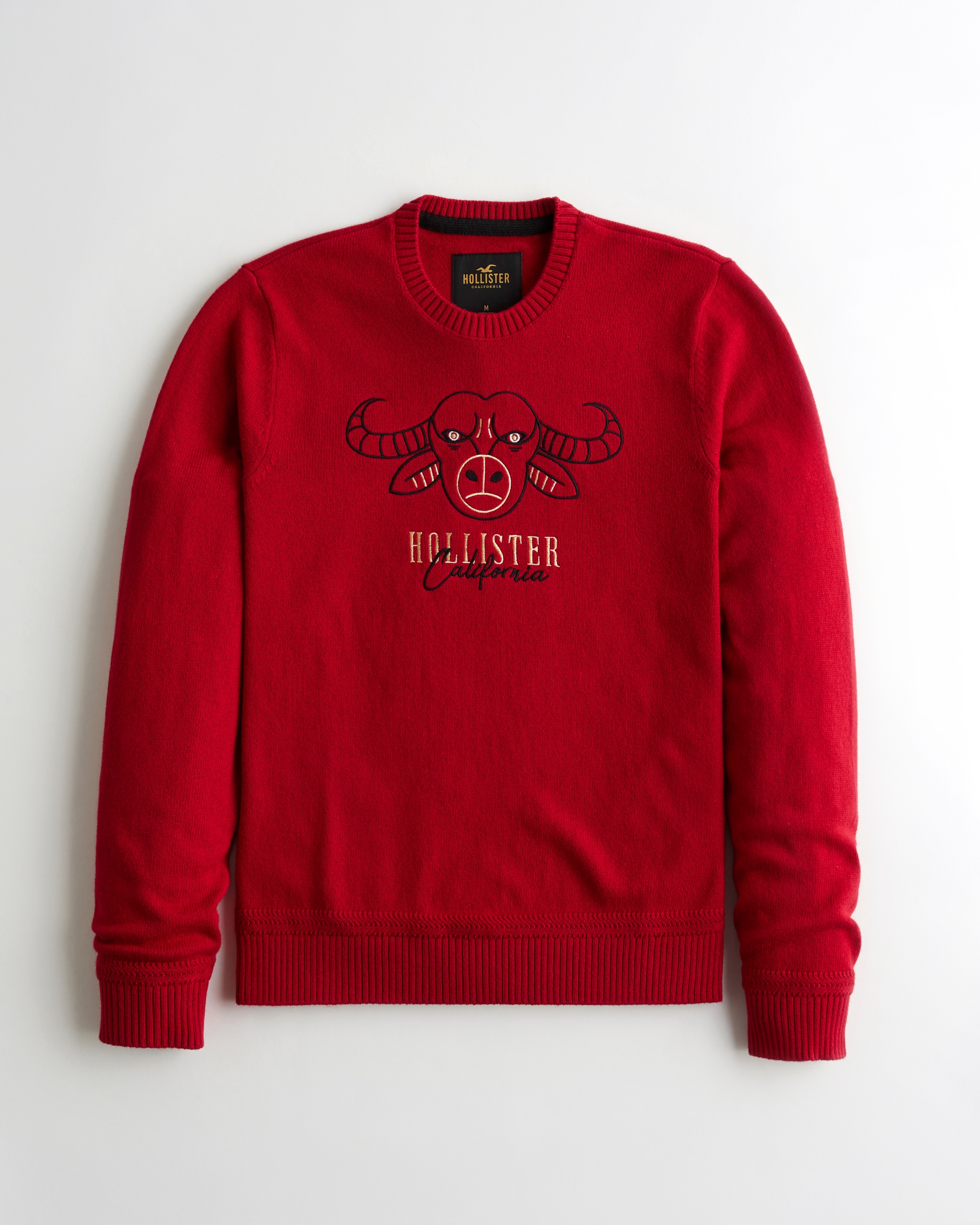 cable crewneck sweater hollister