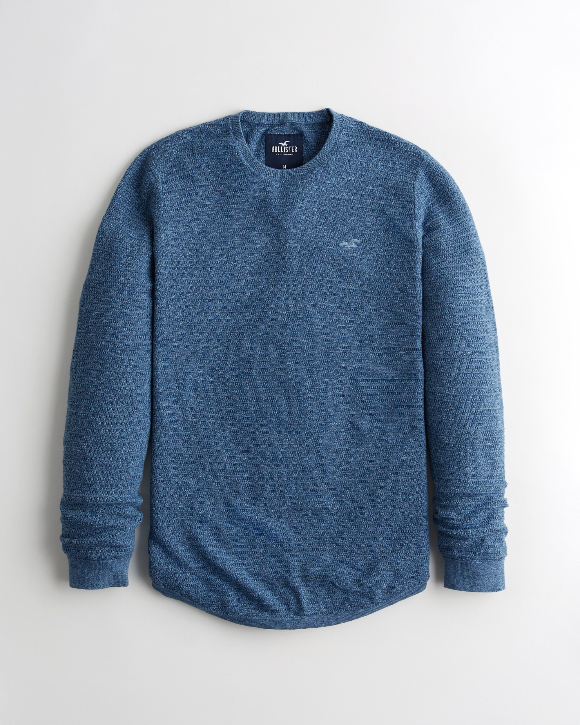 cable crewneck sweater hollister