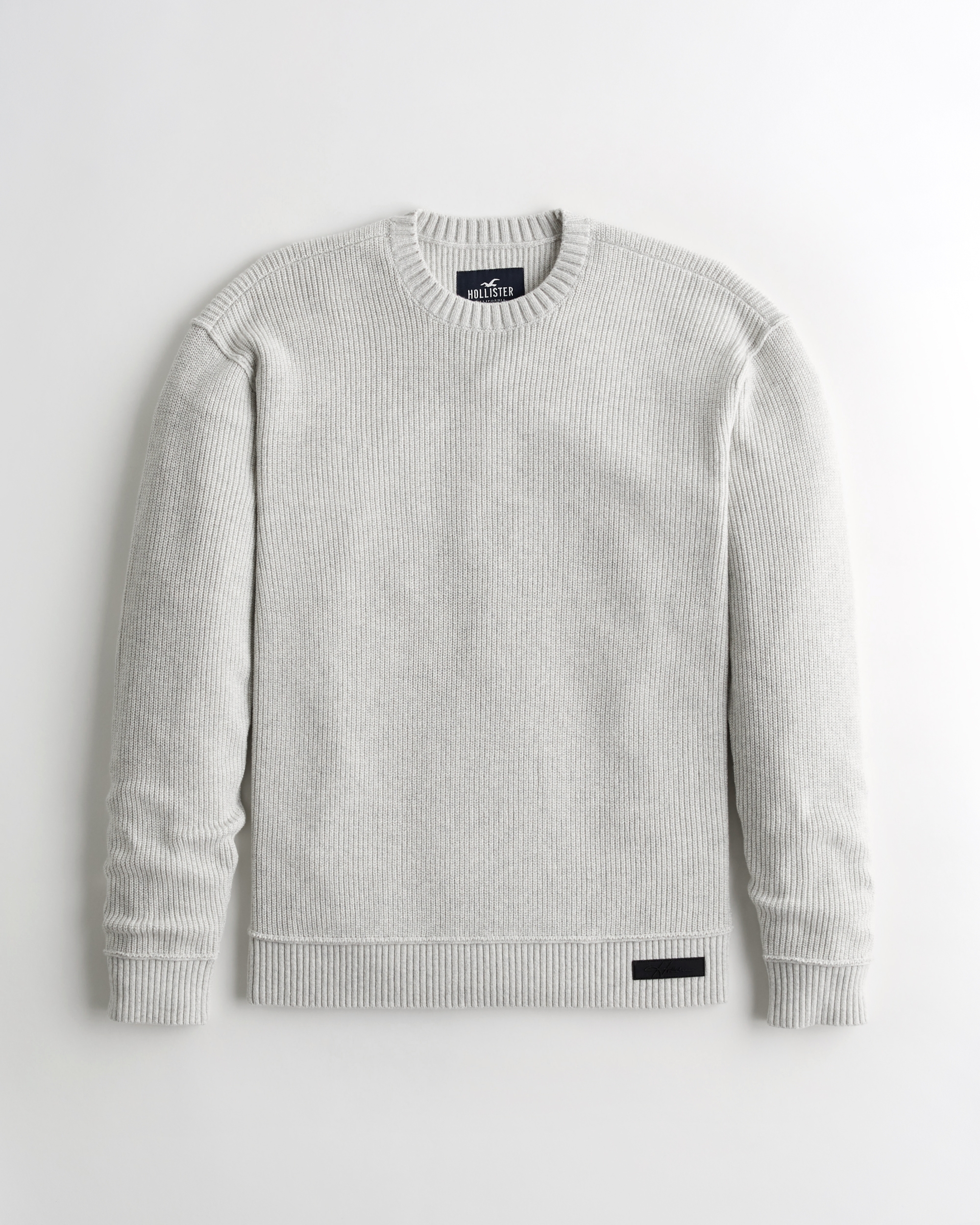 cable crewneck sweater hollister