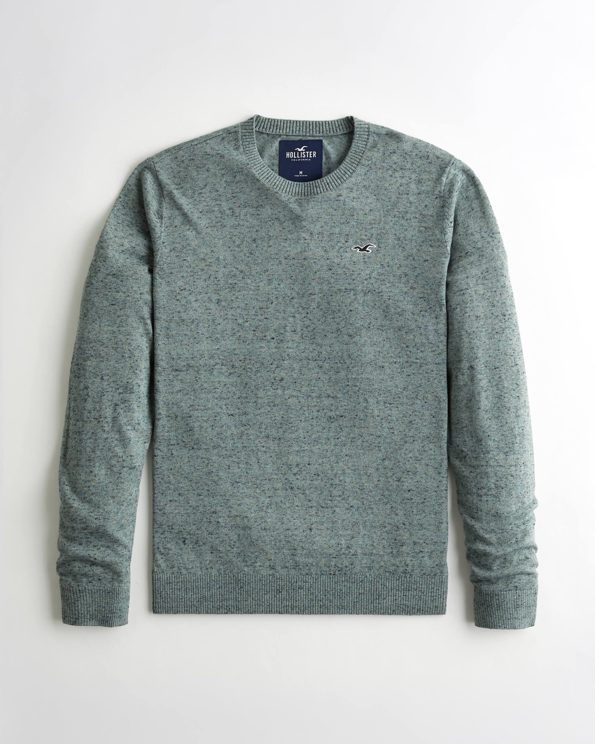 lightweight crewneck sweater hollister