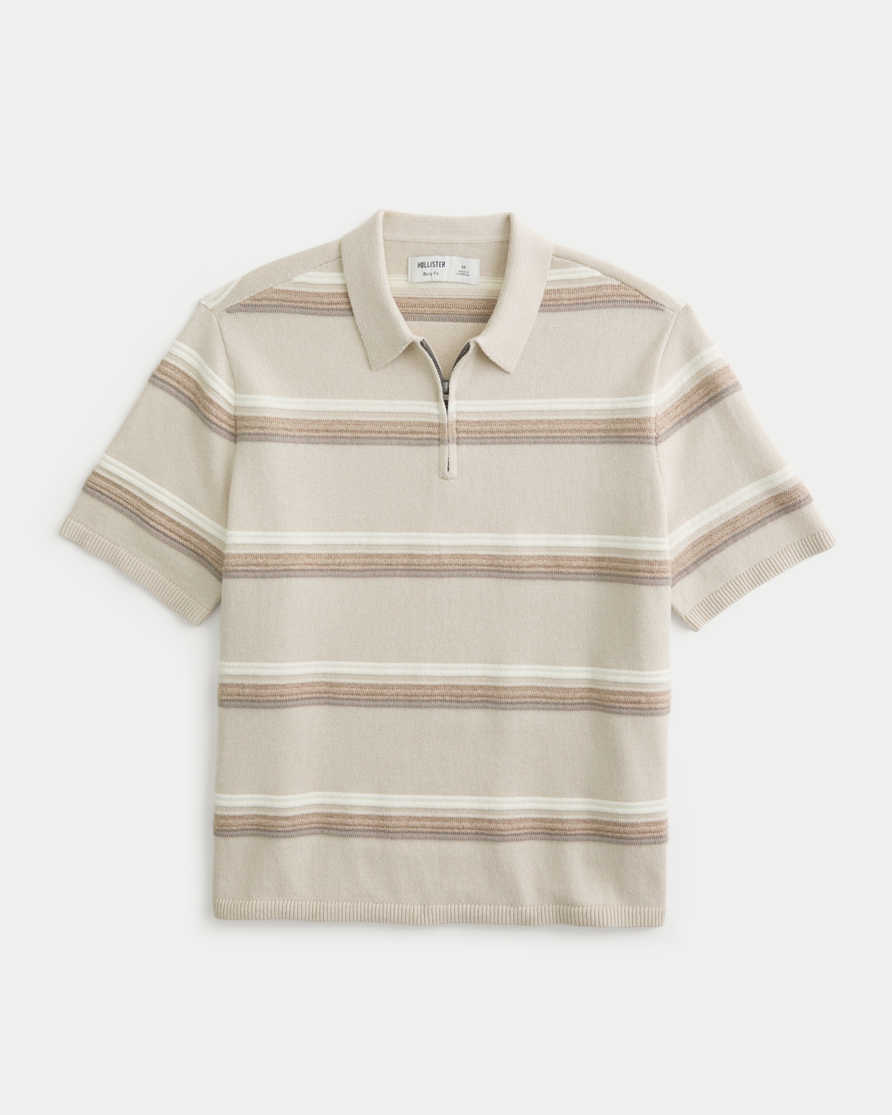 Boxy Half-Zip Sweater Polo