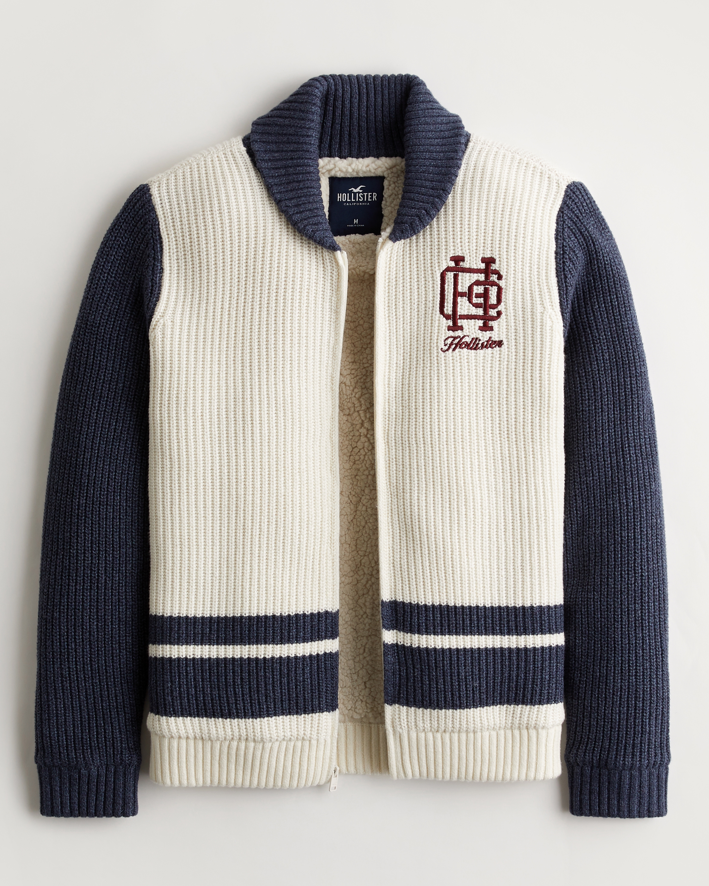 Hollister best sale sherpa cardigan