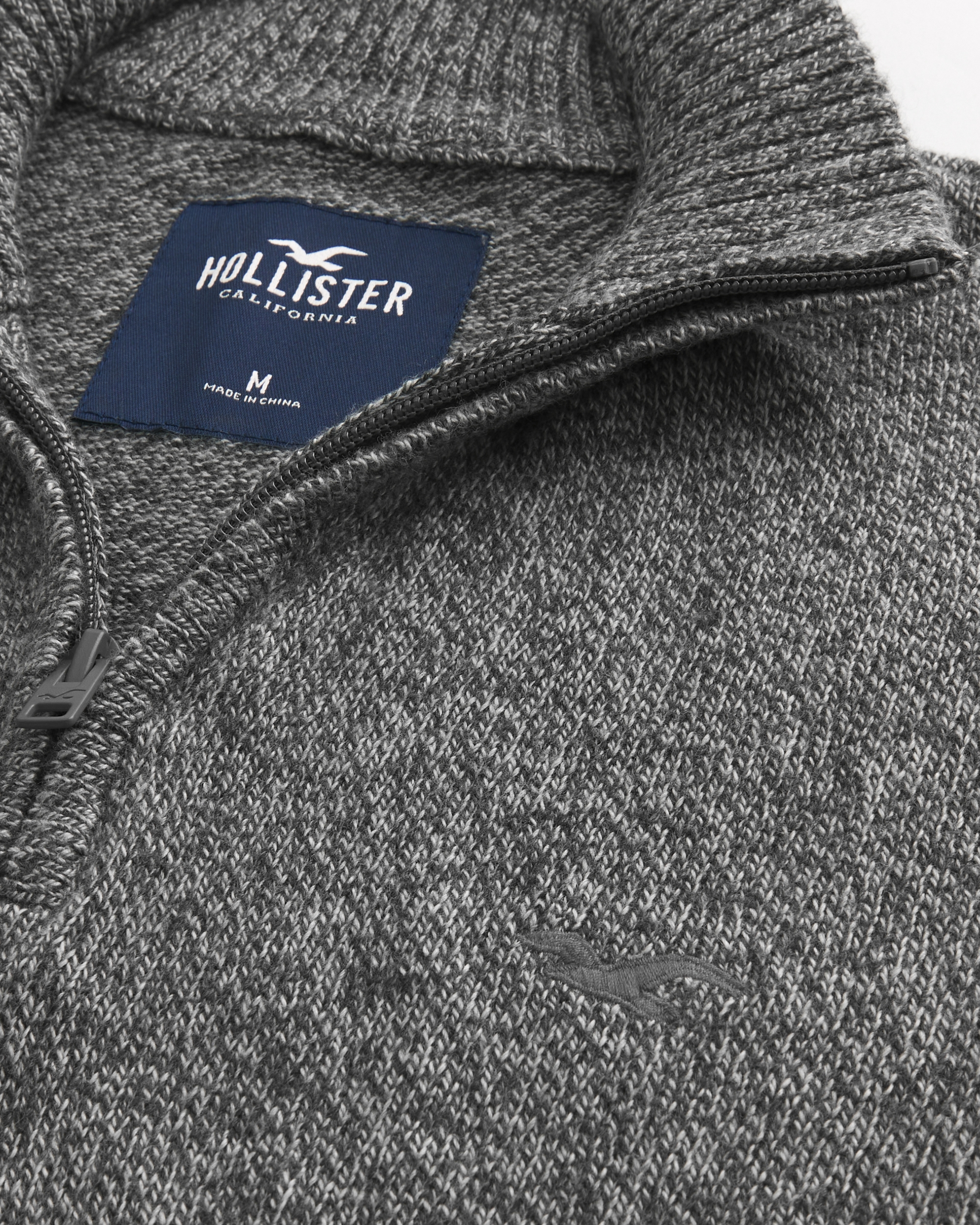 Hollister boyfriend half zip on sale sweater