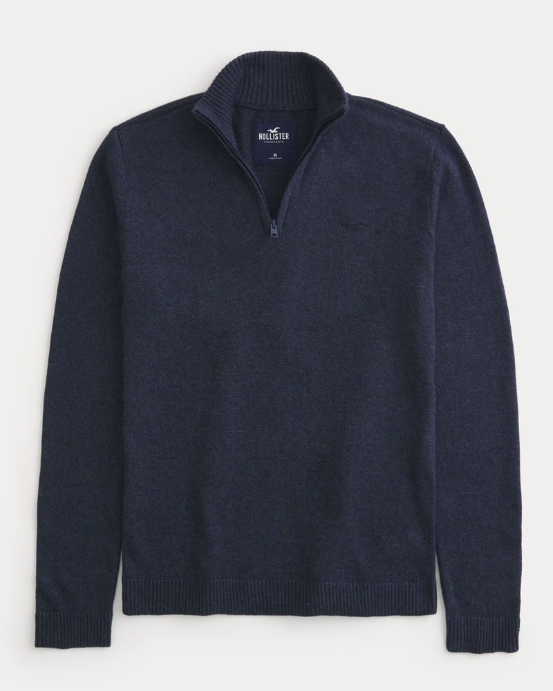 Hollister half shop zip sweater