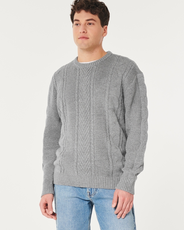 Hollister Open Stitch Cable Sweater (2.300 RUB) via Polyvore