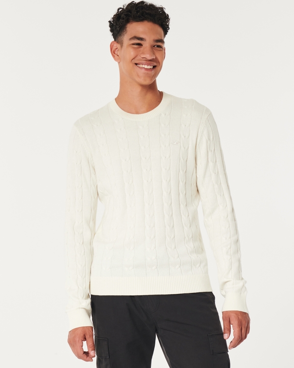 Pull Homme HOLLISTER Blanc M •  Déclics éthiques