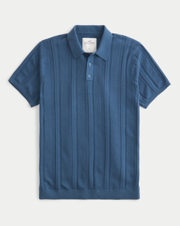2-pack cotton polo shirts - Light turquoise/Navy blue - Kids