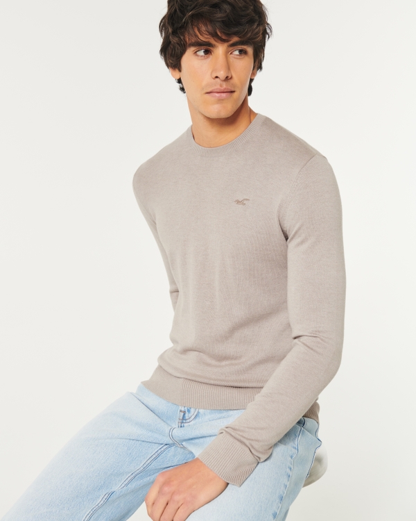 Hollister textured sales crewneck sweater