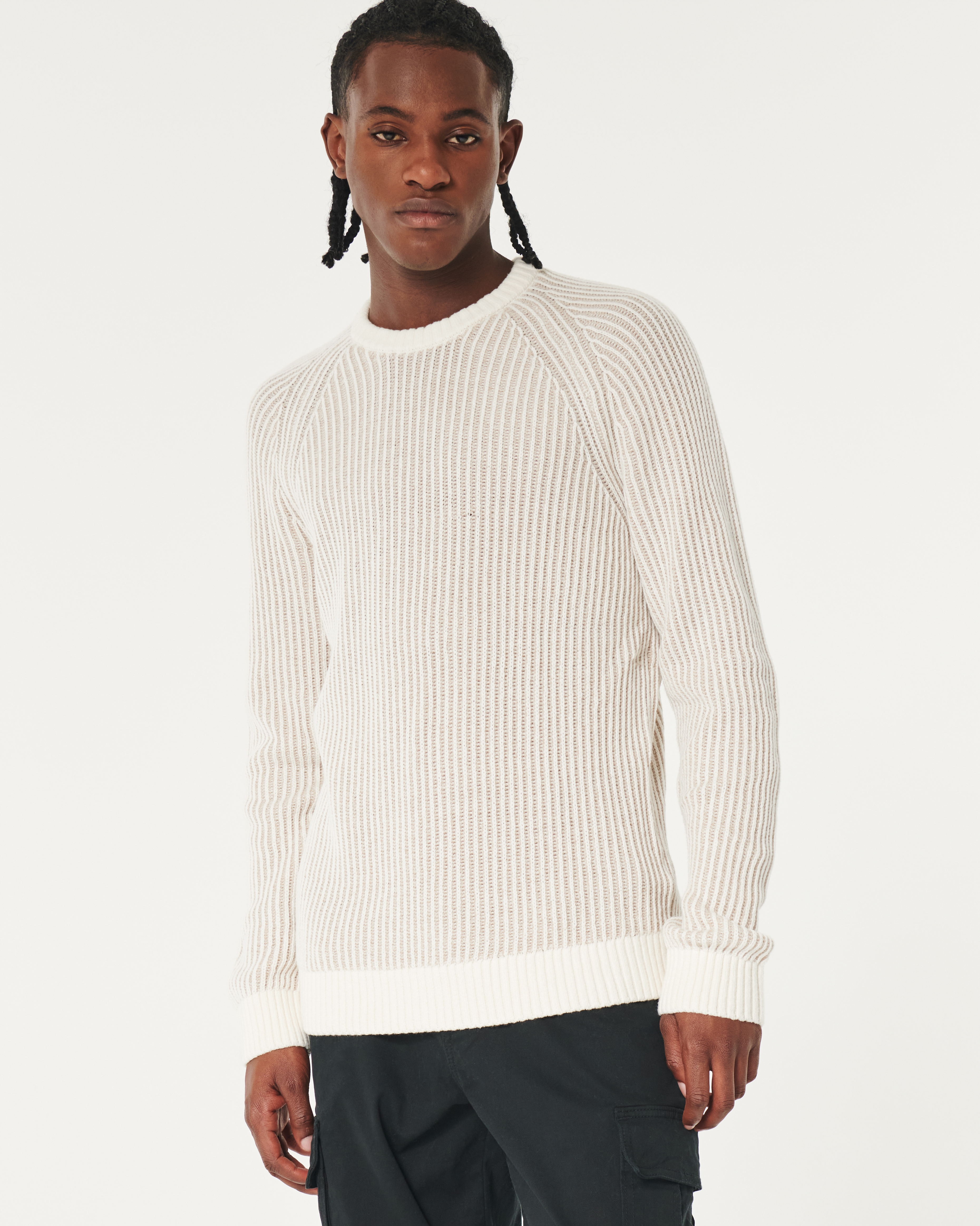 トップス COOTIE Rib Stitch Crewneck Sweater COOTIE / Rib Stitch Crewneck Sweater-Black-