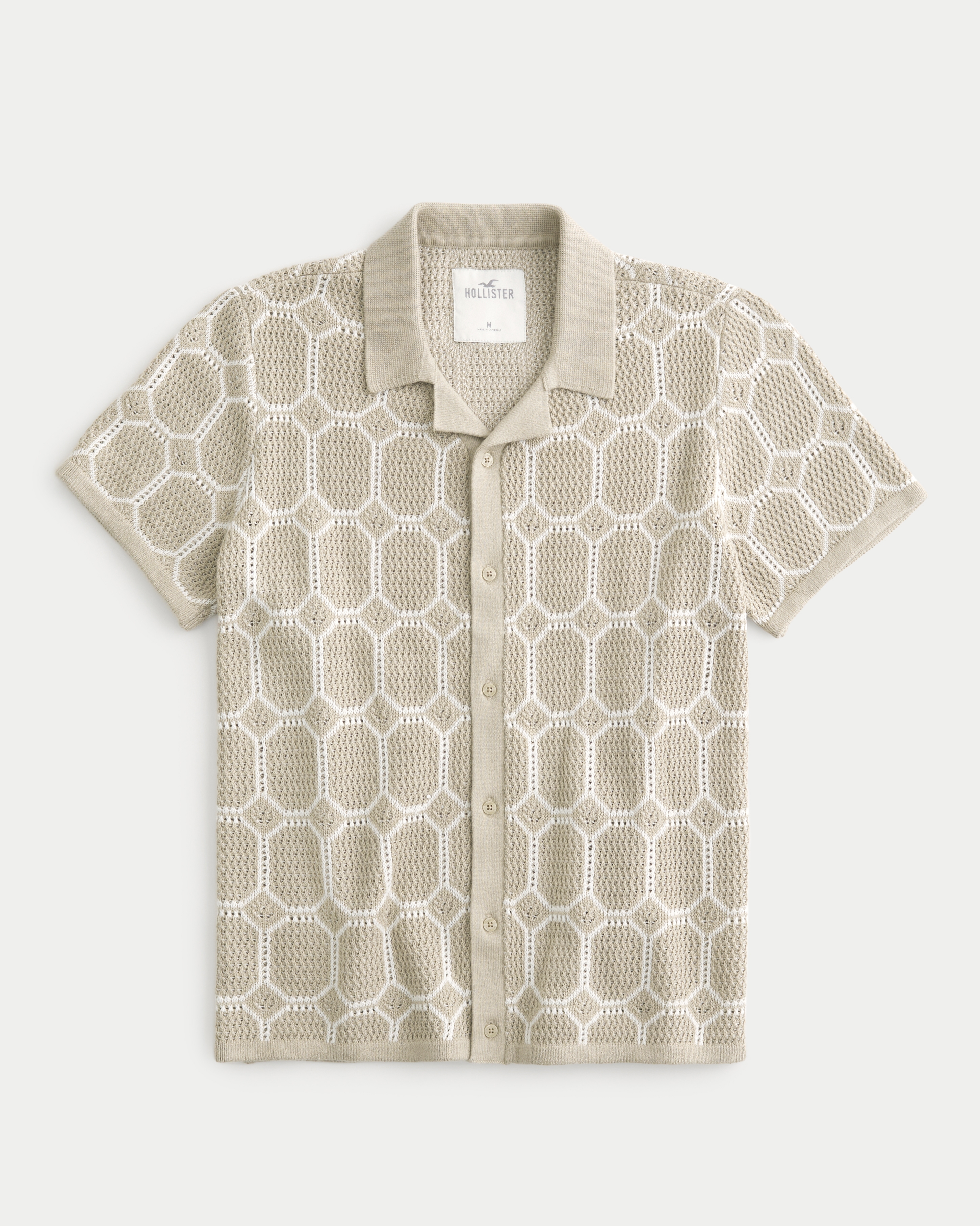 Short-Sleeve Sweater Shirt