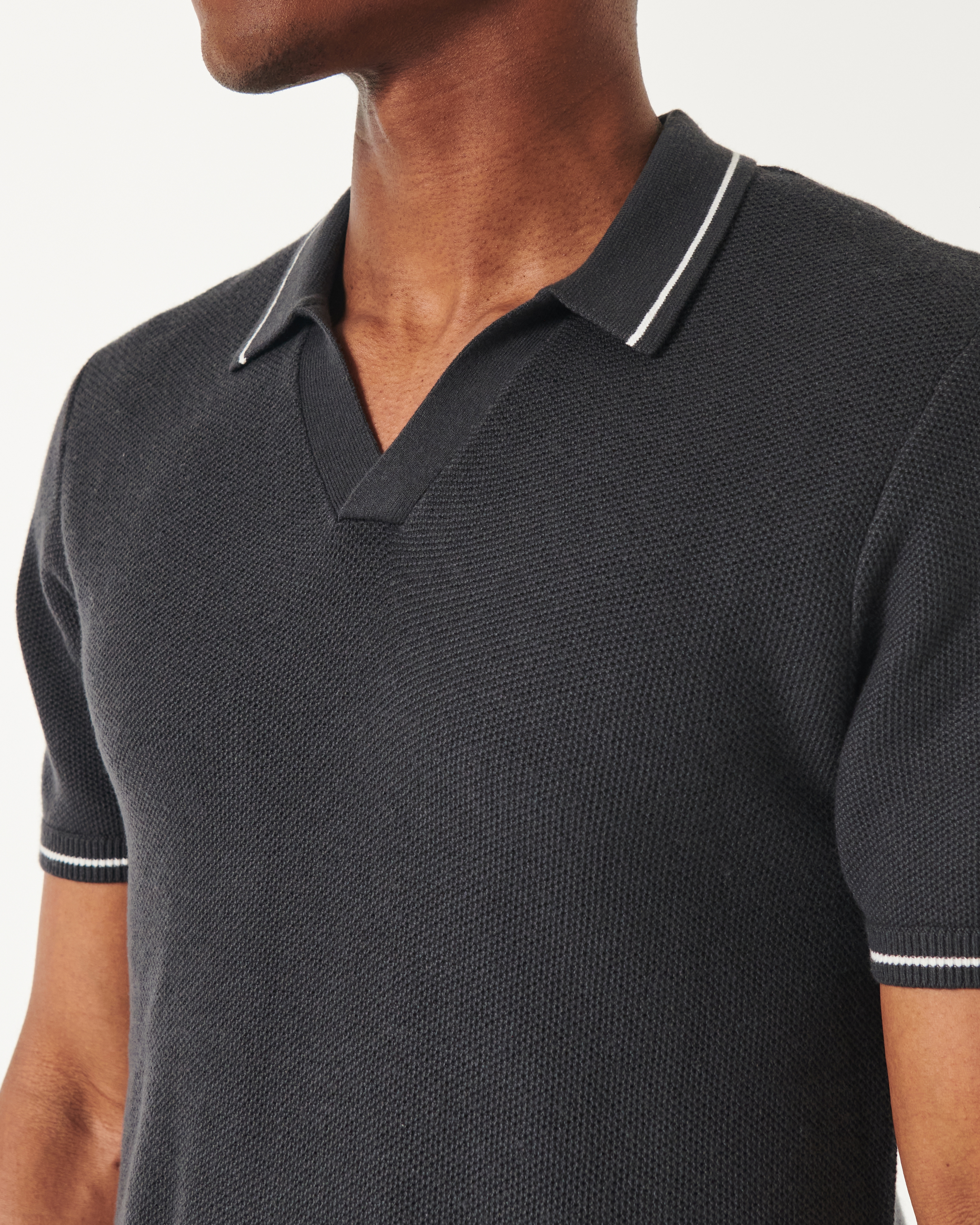 Tipped Sweater Polo