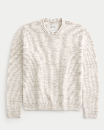 Men s Space Dye Crew Sweater Men s Tops HollisterCo