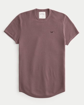 Hollister curved hem tee deals