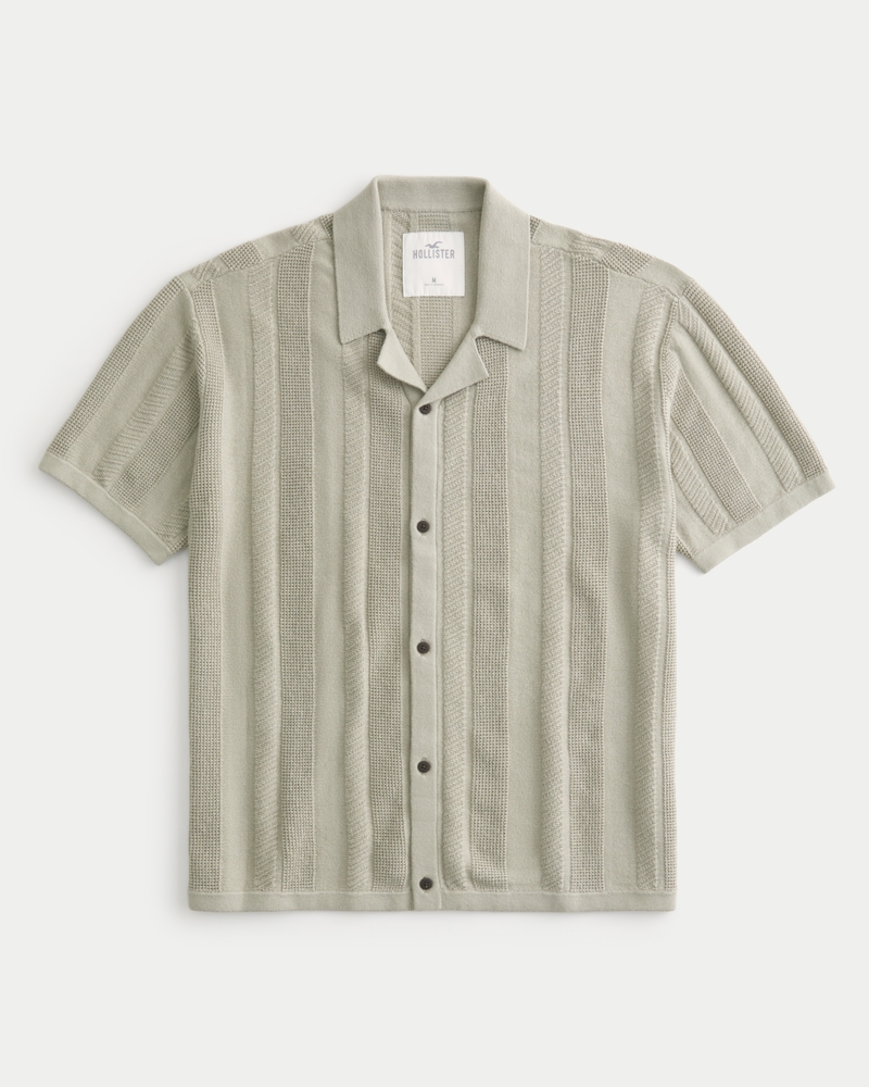 Hollister short sleeve button up hotsell