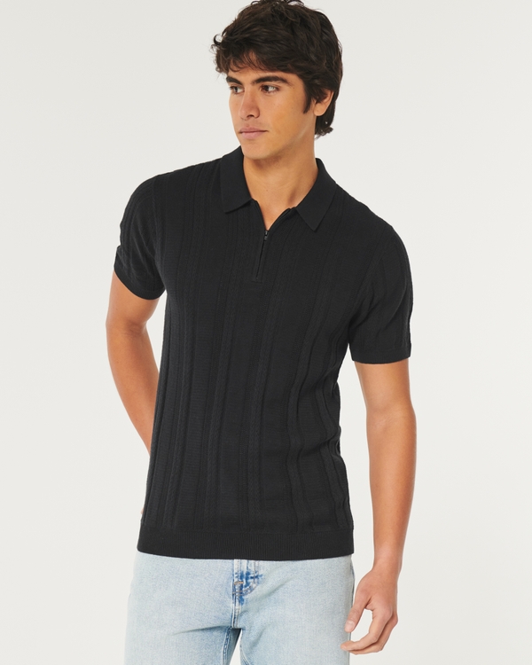 Hollister,Heritage Muscle Solid Polo Shirt - WEAR