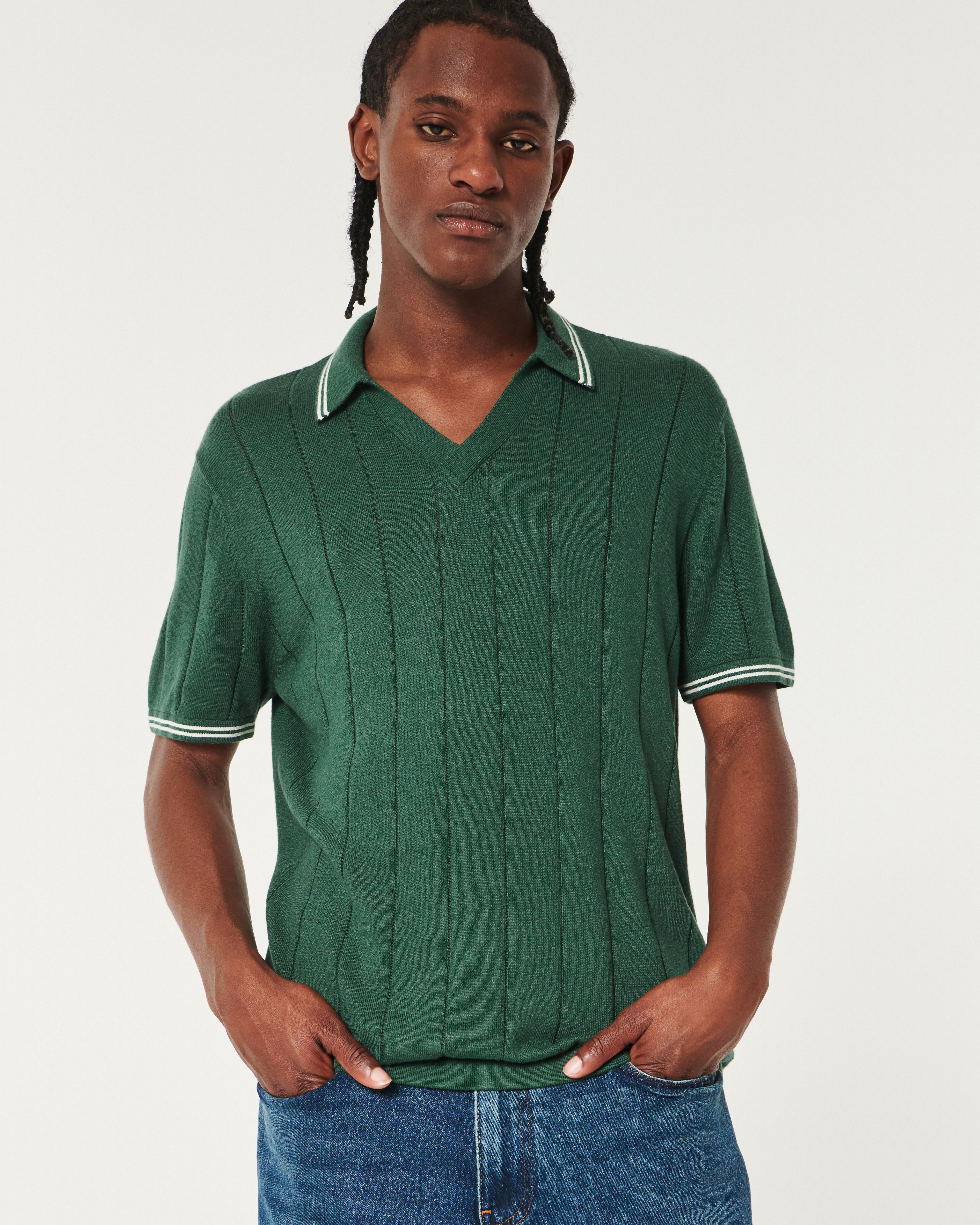 Tipped Sweater Polo