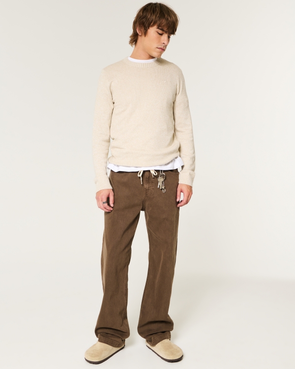 Jersey Crew Sweater, Oatmeal view 2