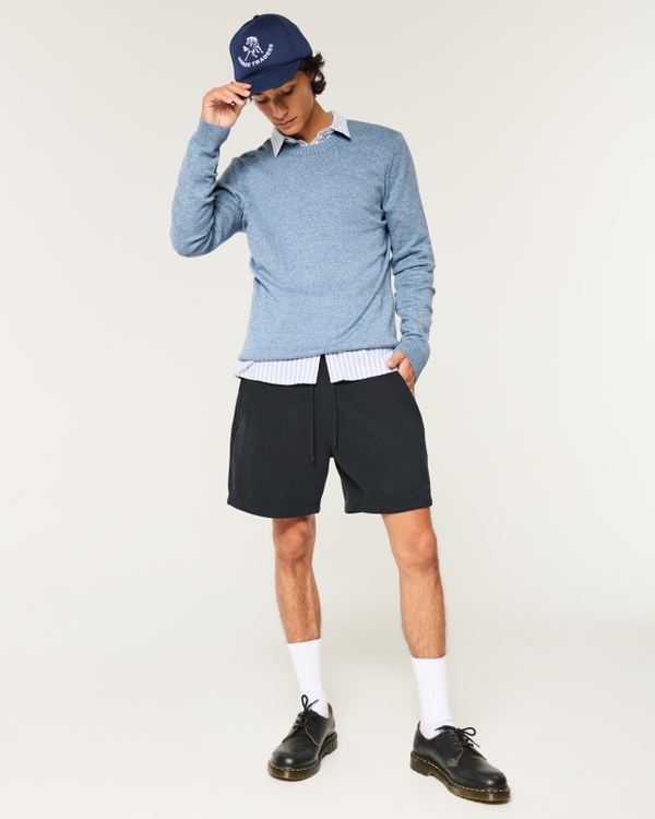 Jersey Crew Sweater, Light Heather Blue view 2