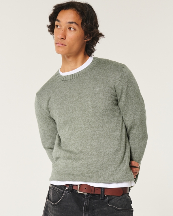 Hollister men's crew neck sweater sale