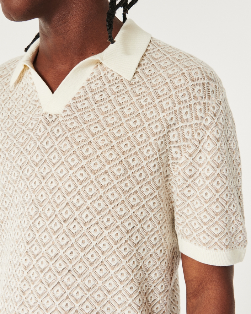 Pattern Sweater Polo