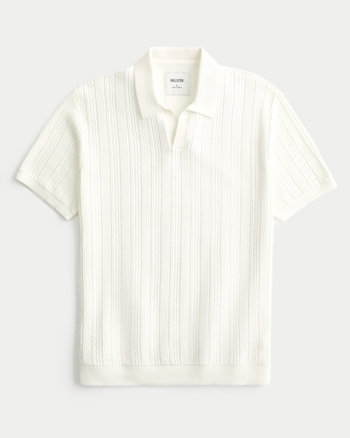Men s Short Sleeve Sweater Polo Men s Clearance HollisterCo