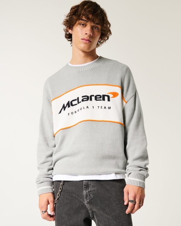 McLaren Graphic Crew Sweater, Heather Gray view 1