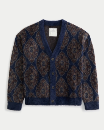 Hollister 2025 fuzzy cardigan