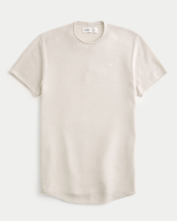 Relaxed Icon Crew Sweater T-Shirt, Oatmeal view 1